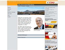 Tablet Screenshot of cdu-kuessaberg.de